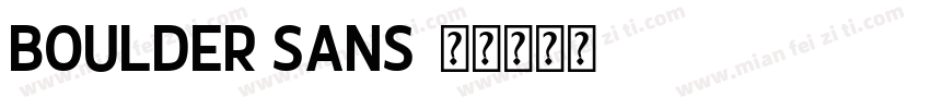 boulder sans字体转换